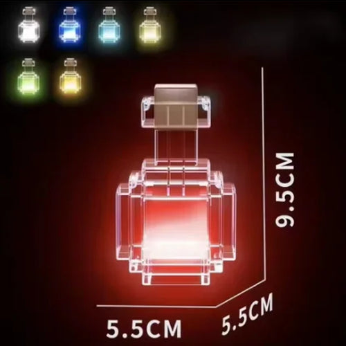 Mini Color Changing Potion Bottle Night Light Tap to Cycle 7 Colors, Perfect Desk Décor